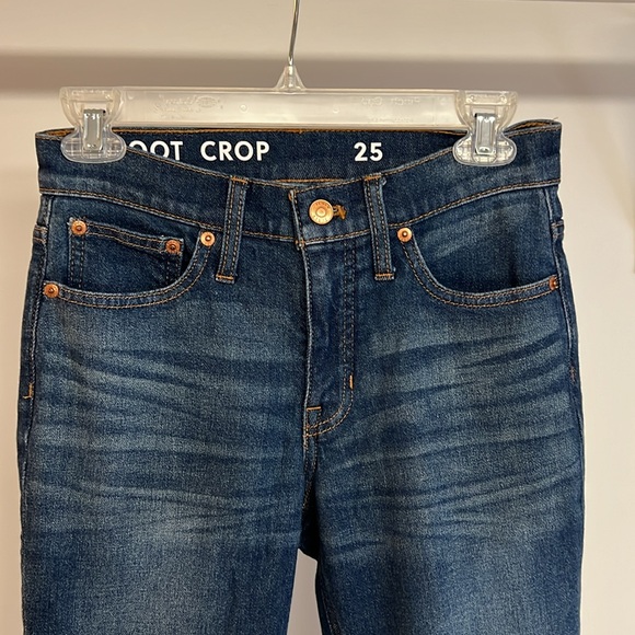 J. Crew Raw Hem Demi Boot Crop Jeans- 25 - Picture 4 of 9